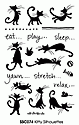 Stampendous - Kitty Silhouettes